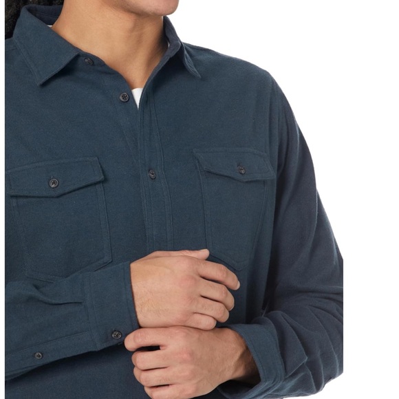 NWT Amazon Essentials Men's Regular-Fit Long-Sleeve Two-Pocket Flannel Shirt XL - Picture 2 of 8